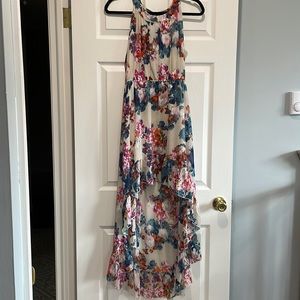 Bar III Floral High Low Dress